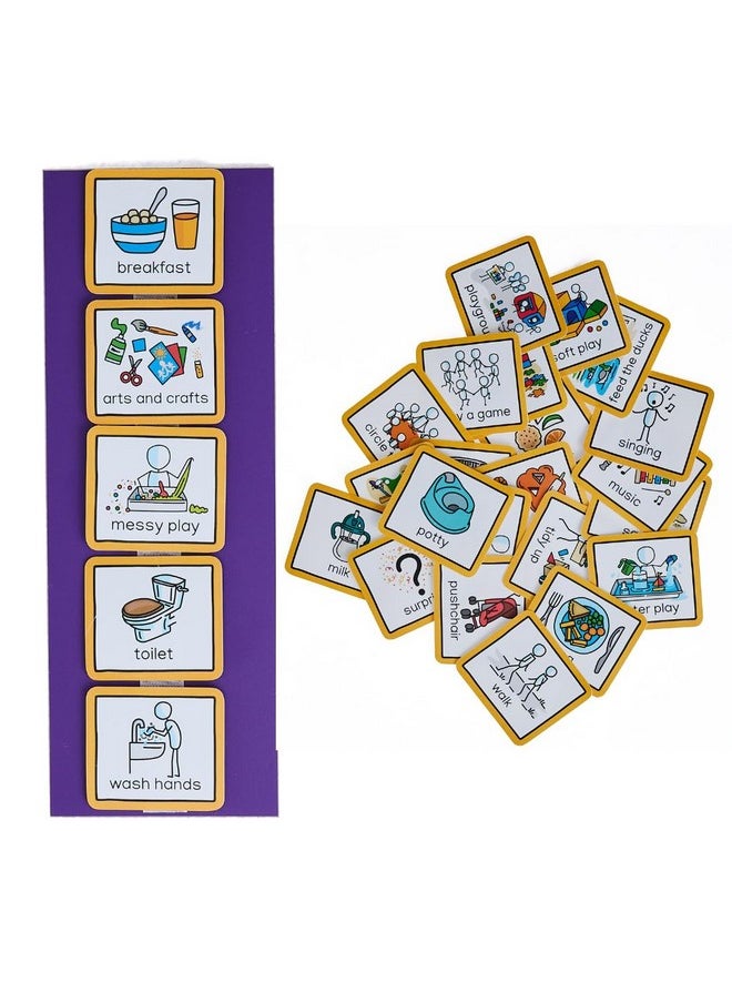Create Visual Aids Visual Schedule For Daycare Visual Timetable For Kindergarten, Send, Autism, Speech And Language, Adhd, Asd, Aspergers  - Image 1
