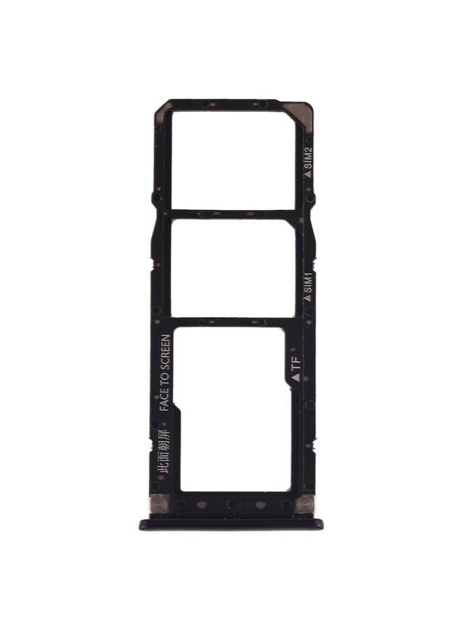 erorex SIM Card Tray + SIM Card Tray + Micro SD Card Tray for Xiaomi Mi Play(Black) - Image 2