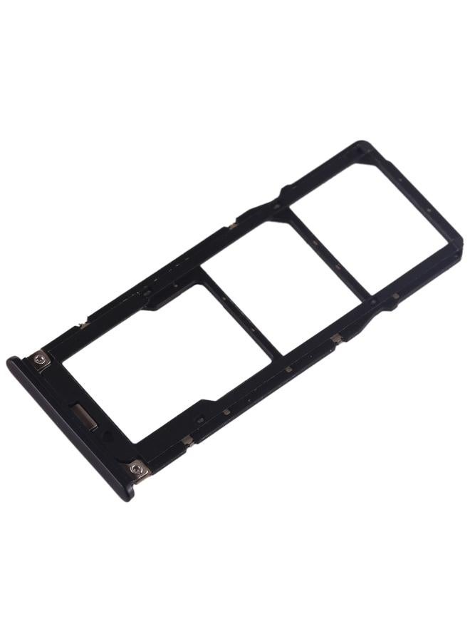 erorex SIM Card Tray + SIM Card Tray + Micro SD Card Tray for Xiaomi Mi Play(Black) - Image 4