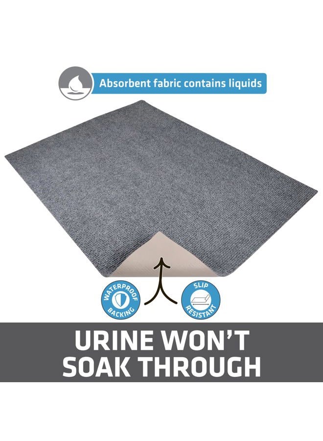 drymate Jumbo Litter Trapping Mat - Grey Anti Slip Mats for Dog & Cat Bowls - Image 4