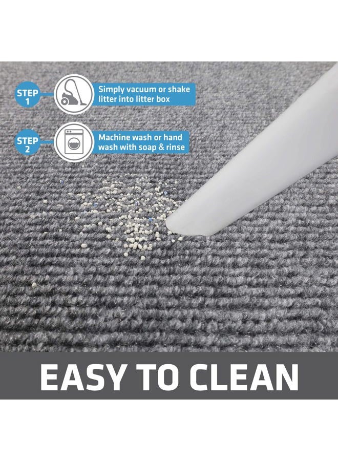 drymate Jumbo Litter Trapping Mat - Grey Anti Slip Mats for Dog & Cat Bowls - Image 5