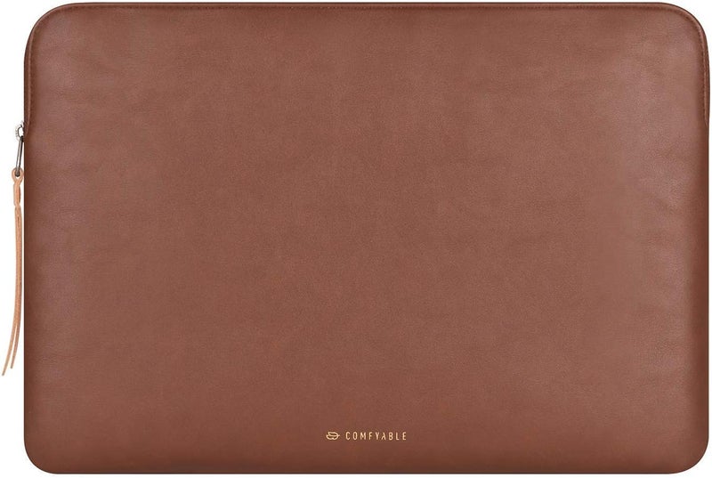 كومفيابل حقيبة كمبيوتر لوحي متوافقة مع iPad Air 13 بوصة M3 2025، iPad Pro 13 بوصة M5 2025 مع لوحة المفاتيح السحرية وحامل قلم - حقيبة جلد PU غلاف حماية نحيف - بني - Image 1