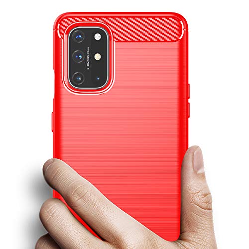 Osophter for Oneplus 8T Case,Oneplus 8T+5G Case[Not for Oneplus 8] with Screen Protector Shock-Absorption Flexible TPU Rubber Protective Cell Phone Cover for Oneplus 8T 5G(Red) - Image 3