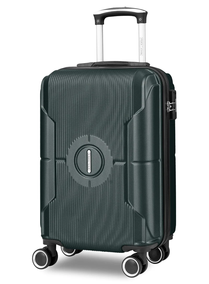 بارا جون Lightweight ABS Hard Side Spinner Luggage checked in  Trolley Bag with Lock 28 Inch- Green