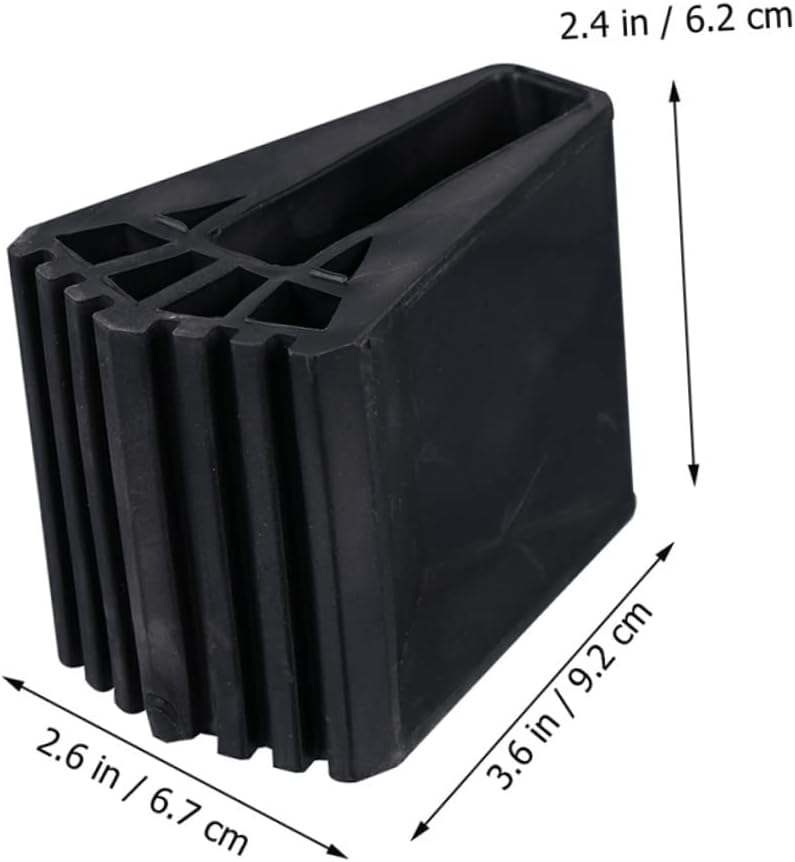 Tehaux 4Pcs Black Ladder Feet Covers Nonslip Stabilizer Pads For Secure Grip Safety - Image 5