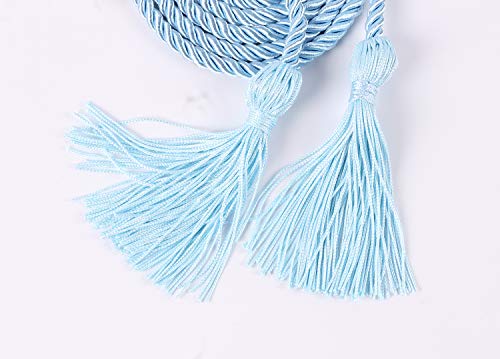 UIALECG Graduation Honor Cords, 68" Long (Sky Blue) - Image 3
