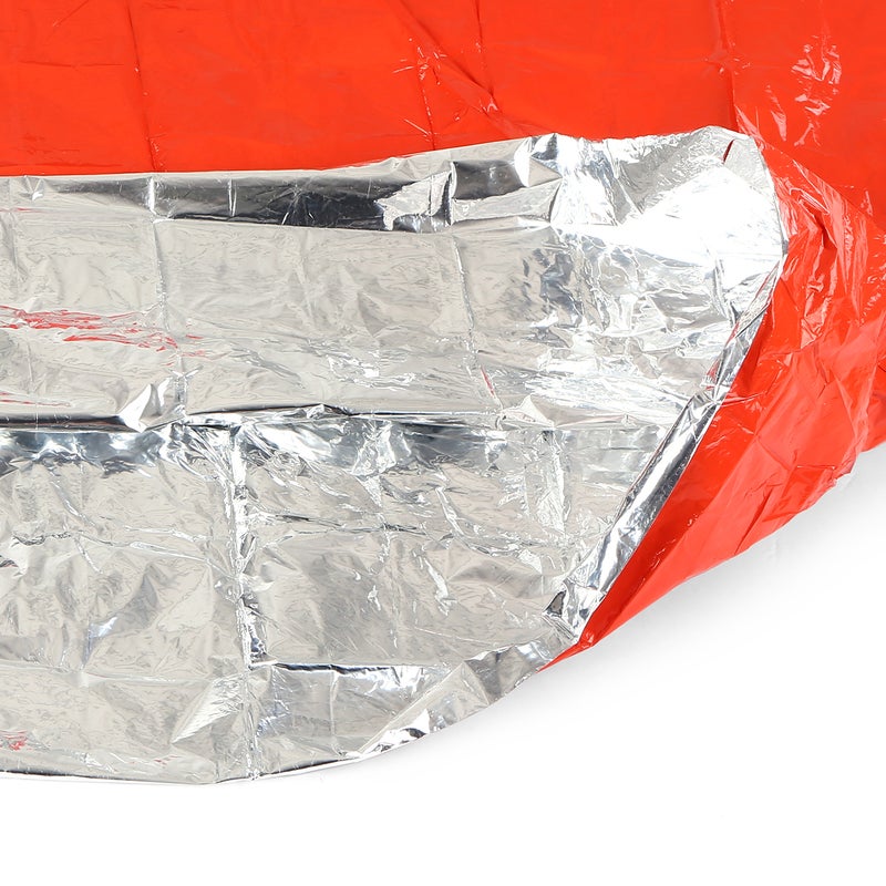 Orange Emergency Raincoat Aluminum Film Disposable Poncho Cold Insulation Rainwear - Image 4