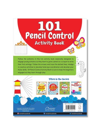 101 Pencil Control Tracing Activity Book