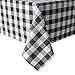Hiasan Hiasan 60 x 120 Inch Checkered Tablecloth Rectangle - Stain Resistant, Spillproof and Washable Gingham Table Cloth for  - Image 2