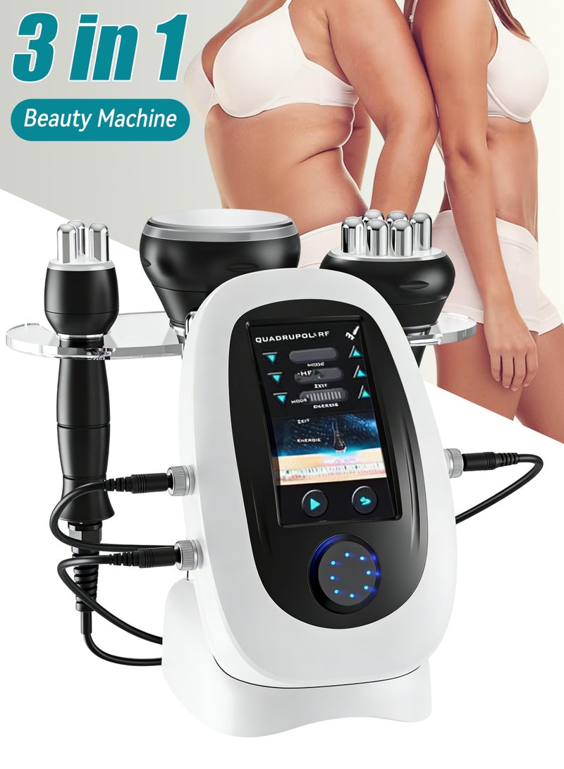 EVEREEN 3 in 1 Ultrasonic Cavitation Machine, 40K RF Body Slimming & Fat Burning Beauty Device, for Cellulite Removal and Skin Mass, Electric Massagers for Arms, Middle Parts, Legs, Hips, and Face - Image 1