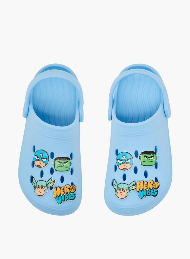 MARVEL Boys Jibbitz Accent Backstrap School Clogs - Image 3