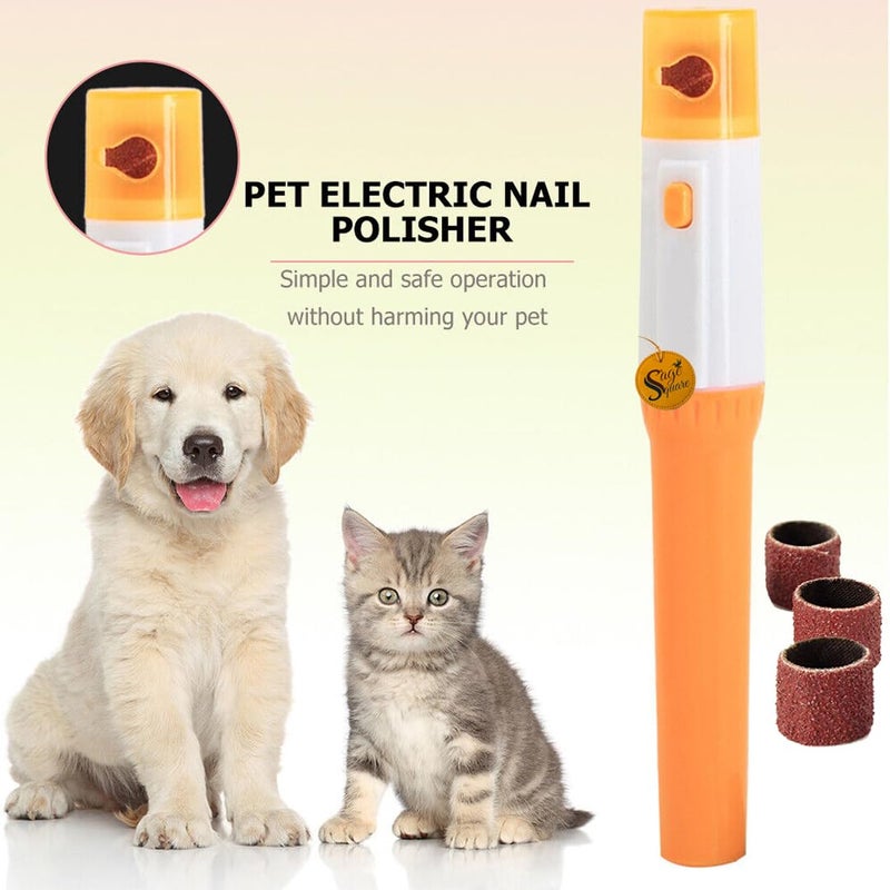 Sage Square Nail Cutter, Clipper, Safe, Stainless Steel, Sharp Blade, Smooth + Cordless Battery Operated Pet Paw Small Nail Trimmer Kit for Dog/Cat/Puppy/Kitten - Image 2