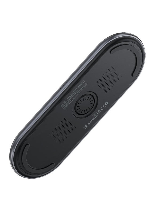 ACEFAST 3 in 1 Magnetic Fast Qi2 Wireless Charger Desktop Holder E19, Wireless Charging for Mobile Phones, Watches and Headsets,3 Devices Charging Same Time - Black - Image 2