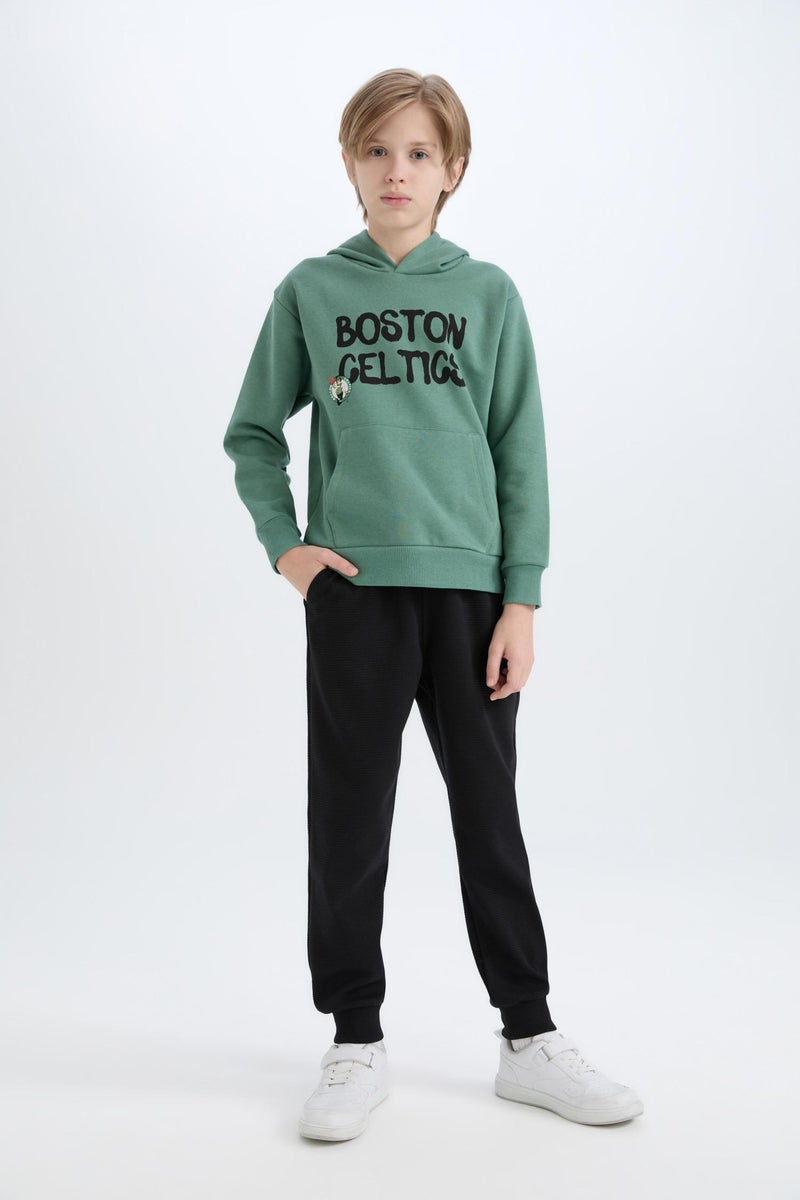 DeFacto Boy NBA Boston Celtics Hooded Sweatshirt  - Image 4