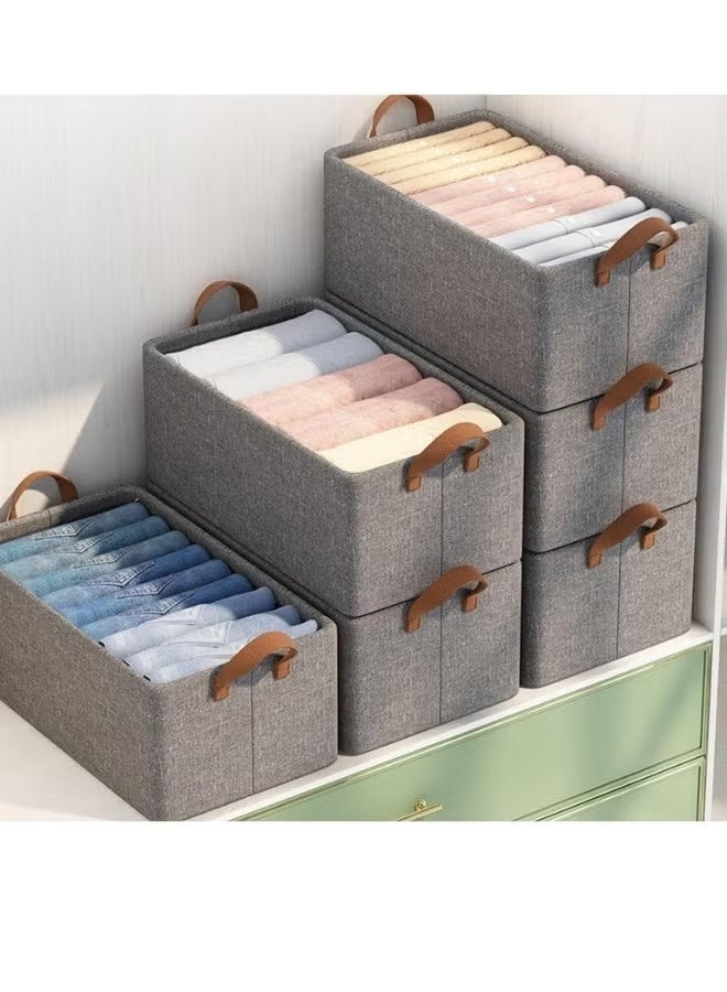 Adjustable Clothes Storage Box, Home Clothes Folding Cotton Wardrobe, Moisture-Proof Drawer Type - Image 4