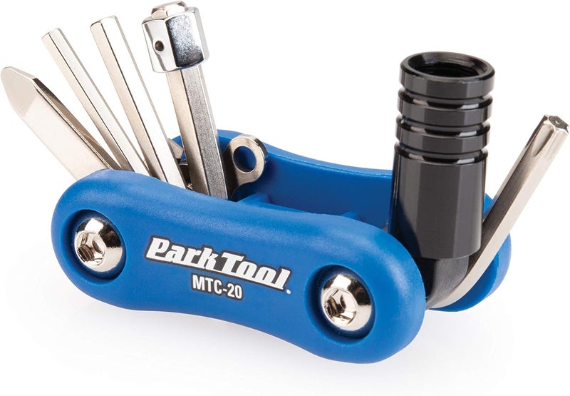 Park Tool MTC-20 Bicycle Multi-Tool with 3, 4, 5 & 8mm Hex Wrenches, T25, Screwdriver & CO₂ Inflator Adapter - Image 1