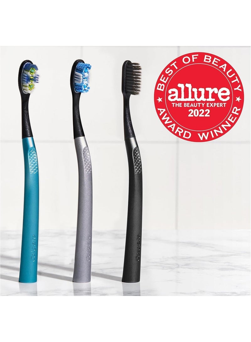 Colgate Replaceable Head Toothbrush Starter Kit, Optic White, 2 Brush Heads - Image 3