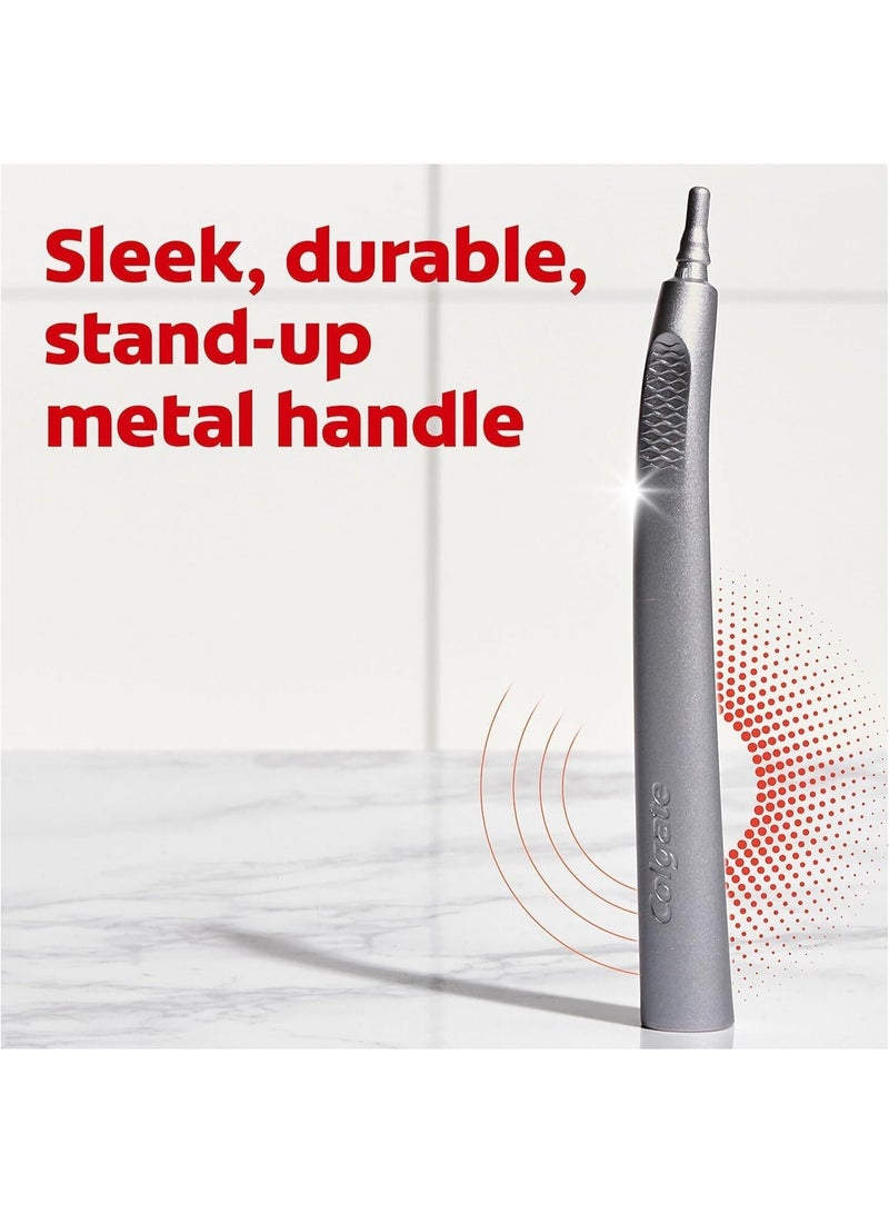 Colgate Replaceable Head Toothbrush Starter Kit, Optic White, 2 Brush Heads - Image 1