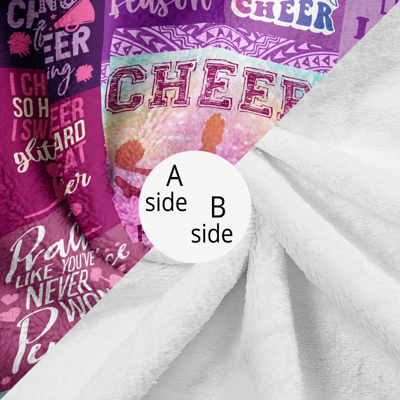 Gevuto Cheerleader Gifts Blanket 50""x60"" - Cheer Gifts for Cheerleaders - Cheerleading Gifts Throw - Gifts for Cheerleaders - Cheerleading Gift Ideas -Cheer Coach Gift -Cheer Blankets for Girls Teens - Image 5