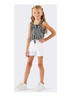 Panco STRAWBERRY Pocket Detailed Denim Shorts  - Image 1