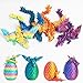 AUMEILLER 3D Printed Dragon in Egg Articulated Crystal Dragon Fidget Toy with Wings Mystery Easter Basket Stuffers for Kids Teens Stress Relief Desk Toy - Image 3