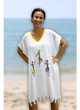 Beach Dress Viscose Cotton Yellow Piping African Pattern S-M - pzsku/Z21ECB97AE1FC5DCA8B2AZ/45/_/1730477654/513e9867-f707-4590-b714-59740de4e35f