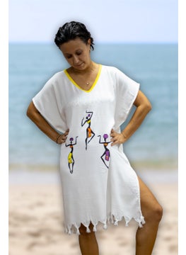 Beach Dress Viscose Cotton Yellow Piping African Pattern S-M - pzsku/Z21ECB97AE1FC5DCA8B2AZ/45/_/1730477659/6a026f1c-ba84-4635-84ad-783176988deb