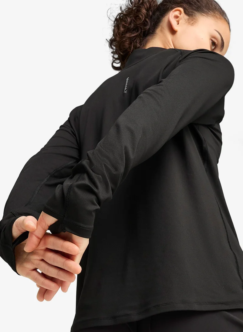 Puma PUMA Black Run Velocity Cloudspun Sweatshirt for Women | Best Price UAE