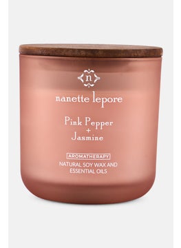 Pink Pepper And Jasmine Scented Candle 350 g, Tan