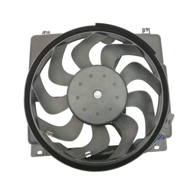 Radiator Cooling Fan Motor w 10 Blade Compatible for 9701 Cherokee 40L LHD Models Replaces 52028337AC
