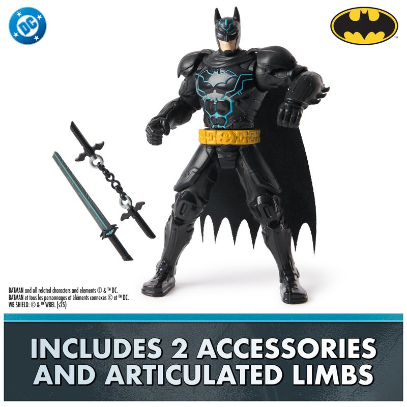 DC Comics, Batman Battle Clash 6â€ Ninja Strike Batman Action Figure with 2 Ninja Accessories, Super Hero Kids Toys for Boys and Girls Ages 3 & Up - Image 4