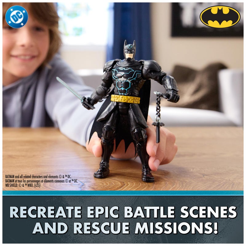 DC Comics, Batman Battle Clash 6â€ Ninja Strike Batman Action Figure with 2 Ninja Accessories, Super Hero Kids Toys for Boys and Girls Ages 3 & Up - Image 5