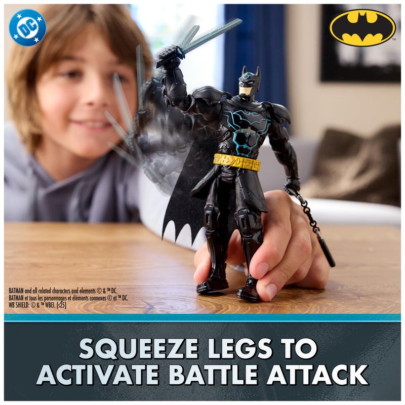 DC Comics, Batman Battle Clash 6â€ Ninja Strike Batman Action Figure with 2 Ninja Accessories, Super Hero Kids Toys for Boys and Girls Ages 3 & Up - Image 3