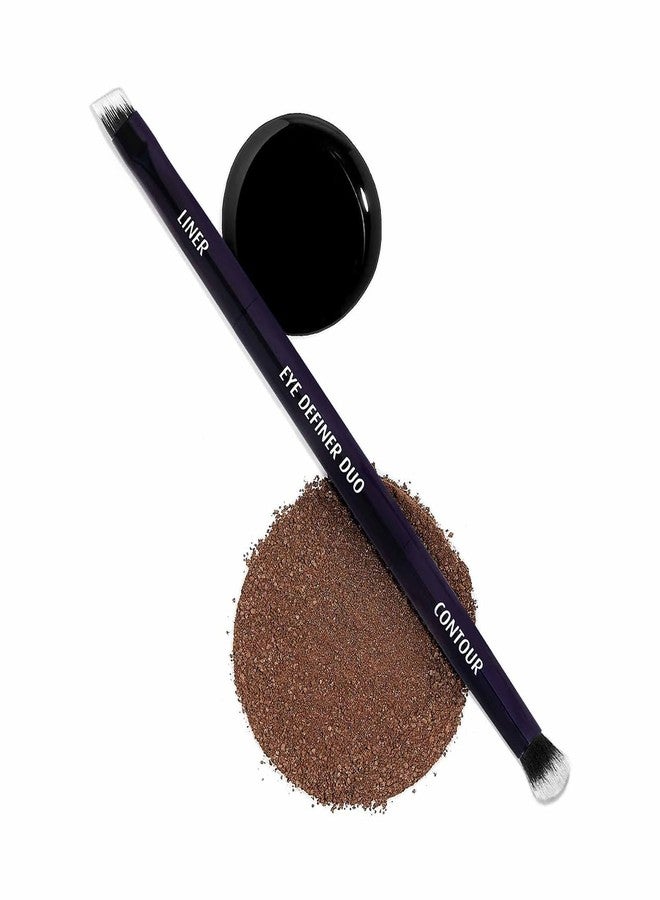 Lune+Aster Eye Definer Duo Brush - Multi-tasking, dual-ended vegan Eye Definer Duo Brush. - allergy tested, cruelty free, dermatologist tested, vegan - Image 2