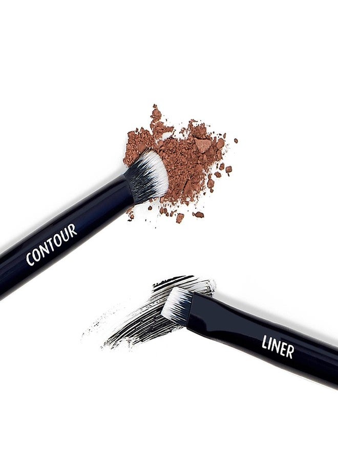 Lune+Aster Eye Definer Duo Brush - Multi-tasking, dual-ended vegan Eye Definer Duo Brush. - allergy tested, cruelty free, dermatologist tested, vegan - Image 3
