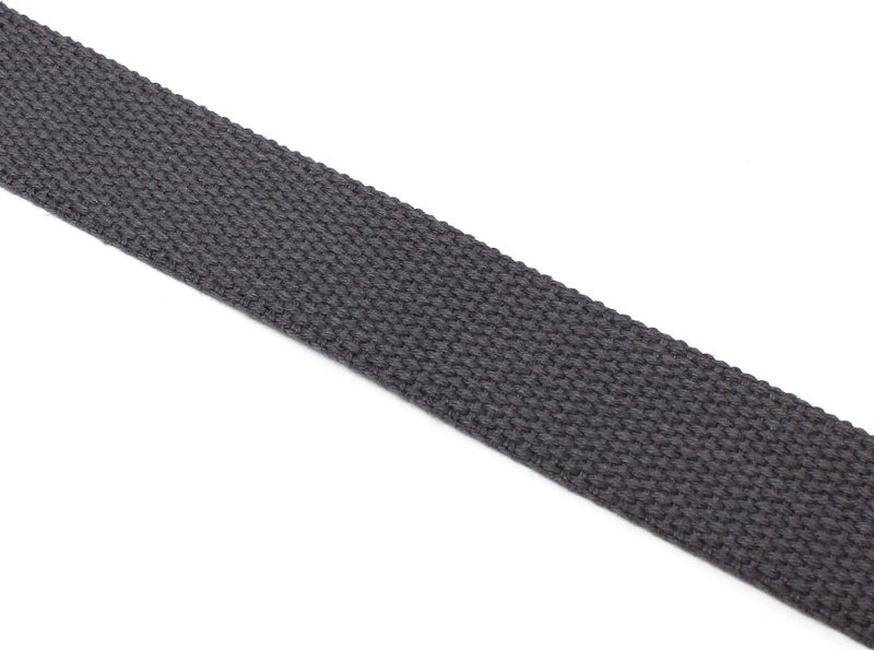 BC Belts Canvas Web Belt Military Style with Antique Brass Buckle and Tip 50" Long (Charcoal) - Image 4