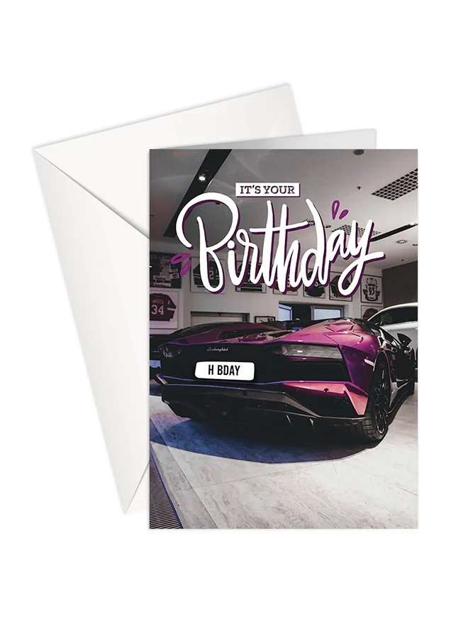 Share The Love It's Your Birthday | Happy Birthday - Sports Car Greeting Card