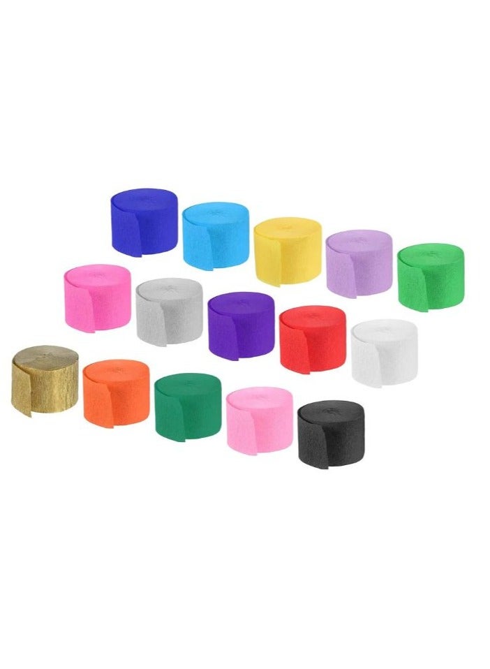 Terabyte CREPE STREAMER METALLIC (PACK OF 6) MULTICOLORS - Image 1