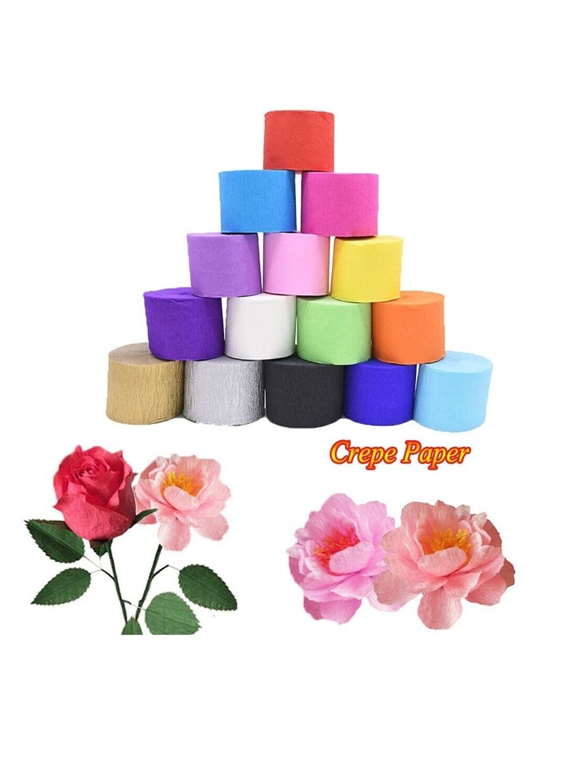 Terabyte CREPE STREAMER METALLIC (PACK OF 6) MULTICOLORS - Image 2