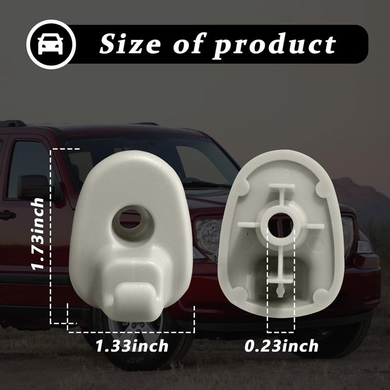 stymart 2Pcs Car Sun Visor Clip, Compatible With Jeep Liberty & Dodge Nitro - Image 2