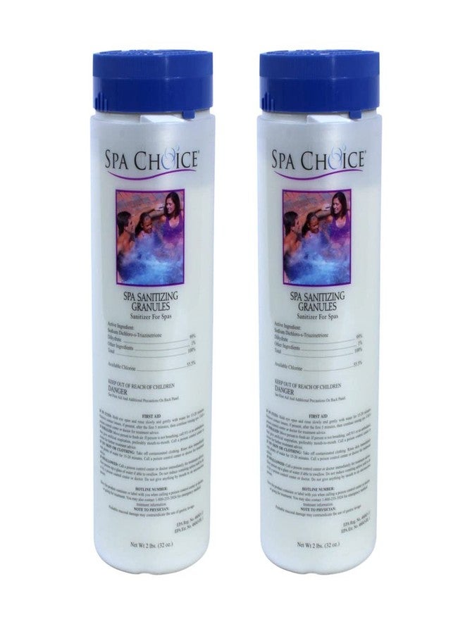 SpaChoice 472-3-3031-02-A Spa Chlorine Granules for Hot Tub, 2-Pounds, 2-Pack - Image 1