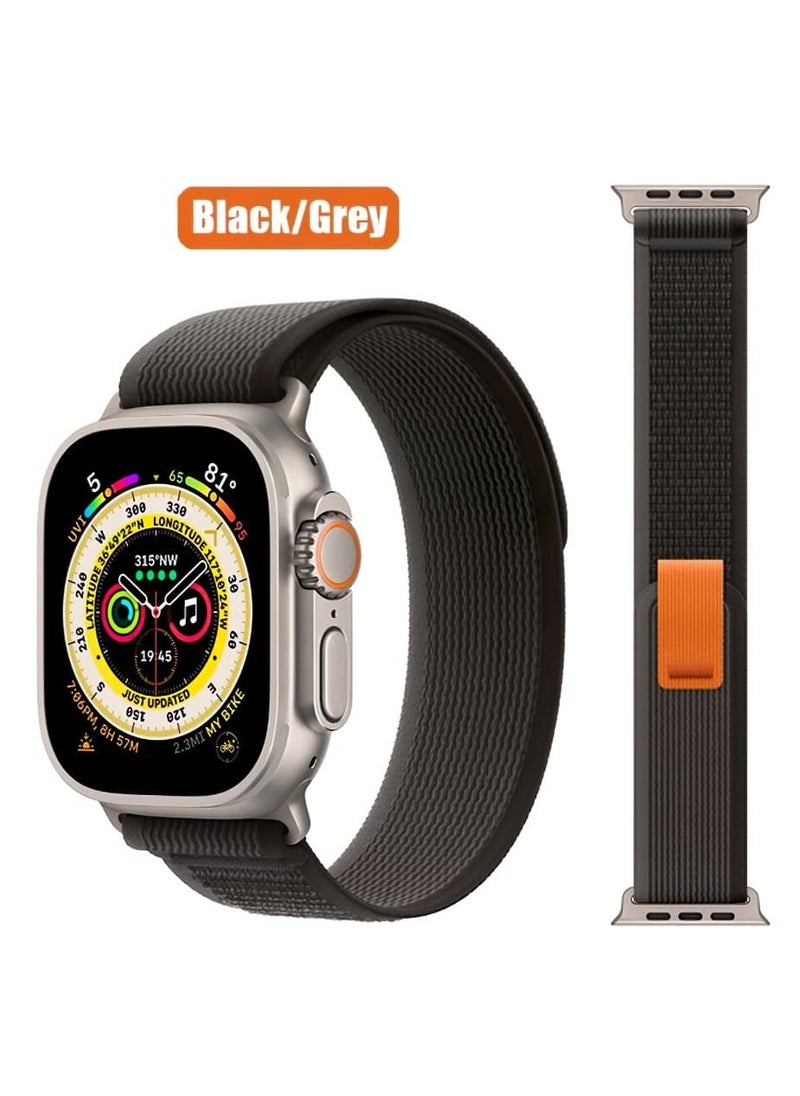 حزام ساعة Apple Watch Ultra Alpine Loop متوافق مع 49 مللي متر / 45 مللي متر / 44 مللي متر / 42 مللي متر لجميع السلاسل -أسود/رمادي/برتقالي - pzsku/Z21ED2CD198B8C924F9ECZ/45/_/1670680151/38beff45-a3d3-4bf3-9526-bda099b528a7