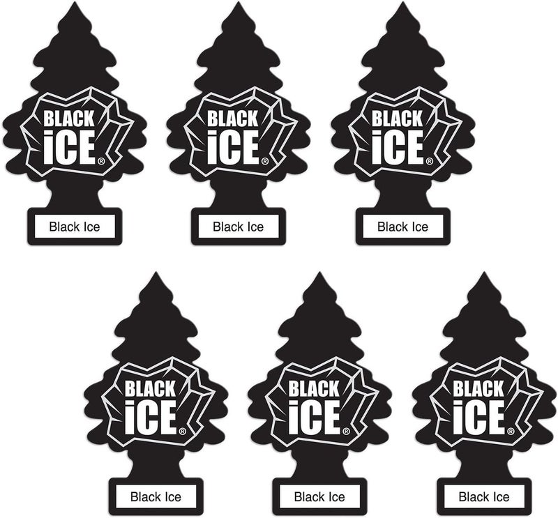 Air Freshener Tree MTZ04 Black Ice Fragrance for Car Home Boat Caravan - Six Pack Wear resistant upgraded material - Image 4
