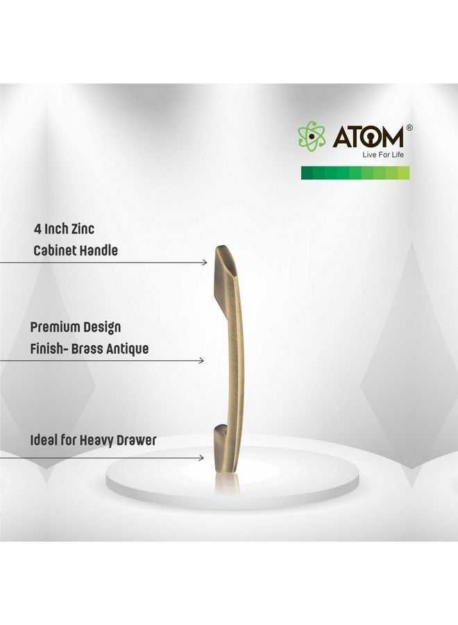ATOM Atom 6 inches Zinc Cabinet Pull Handle | Antique Finish | Office Wardrobe Furniture Kitchen Drawer Push Bar, 545, Pack of 2  - Image 2