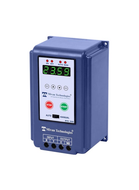 3 phase RTC 300 HD Digital Time switch for 3 phase motor with 16 on off time with day off facility