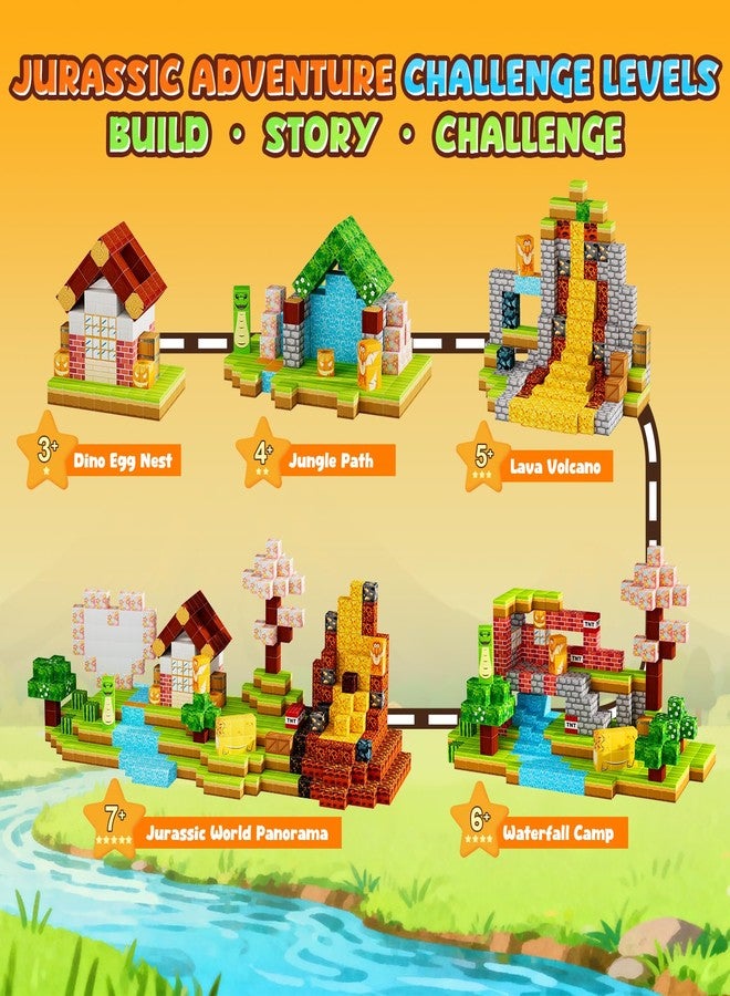 Belveora Magnetic Building Blocks - 130 PCS Large 1 Inch Magnet Cubes, STEM Construction Set for Kids Ages 3 4 5 6 7 8 9 10, Sensory Montessori Toys for Boys & Girls Easter/Christmas/Birthday Gift - Image 5