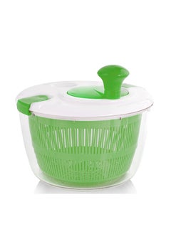 zy Salad Spinner with Built-in Draining System & Rotary Handle Colander(Green)  - Image 1