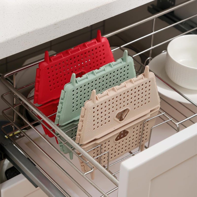 Minitul Plastic Collapsible Colander po1 Foldable Drain Basket with Resting Feet Kitchen Food Strainer for Pasta Fruit Vegetables SpaceSaving BPAFree Dishwasher Safe - Image 5