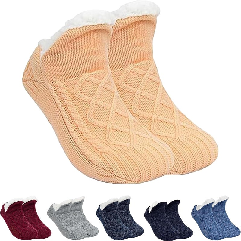 klarako Fleecesox - Fleece-Lined Non-slip Thermal Slippers Socks, 2024 New Indoor Non-Slip Thermal Socks - Image 1