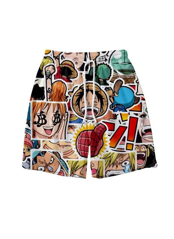 KUYING Summer One Piece Loose Home Five Guarter Shorts  - Image 1